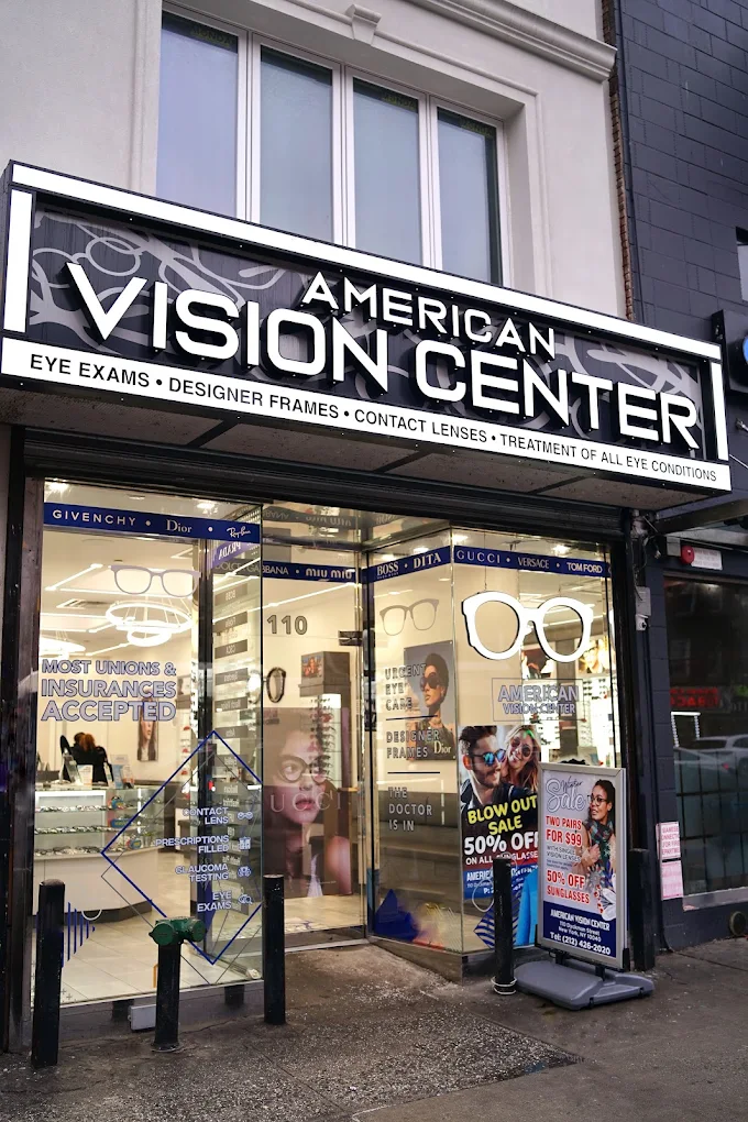 Inside an American Vision Center optical store